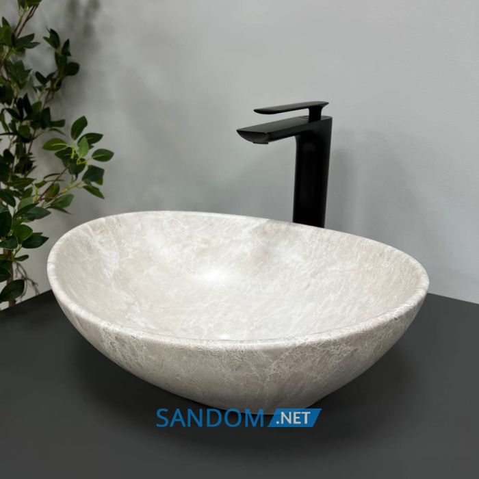 Умивальник накладний VBI PARMA LIGHT STONE MATT 41,5x33,5