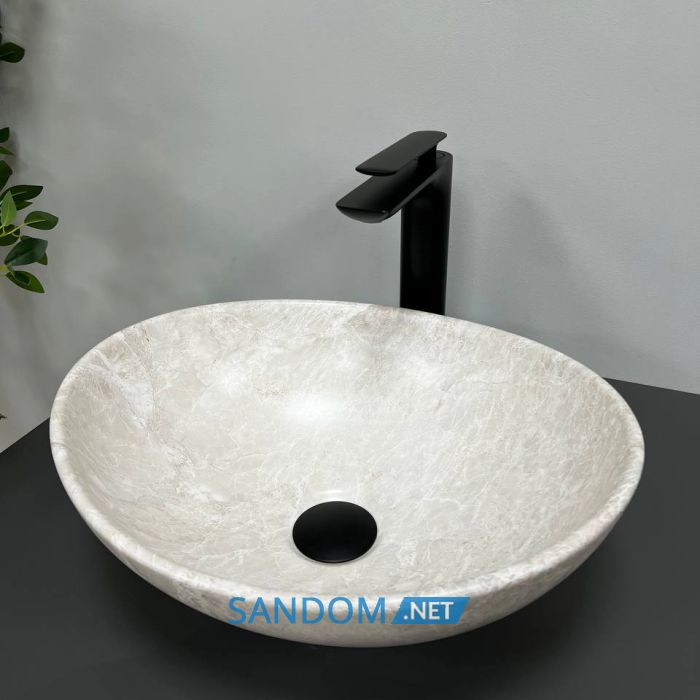 Умивальник накладний VBI PARMA LIGHT STONE MATT 41,5x33,5