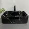 Умывальник накладной VBI FORLI BLACK MARMO GLOSSY 48x37