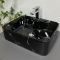 Умывальник накладной VBI FORLI BLACK MARMO GLOSSY 48x37