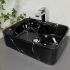 Умывальник накладной VBI FORLI BLACK MARMO GLOSSY 48x37