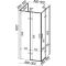 Душевая кабина Bravo WDA N90TC 90x90x185 без поддона (стекло с трех сторон)
