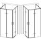Душевая кабина Bravo WDA N90TC 90x90x185 без поддона (стекло с трех сторон)
