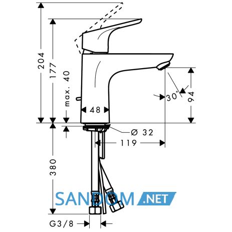 Змішувач для умивальника Hansgrohe Focus 31607000