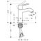 Змішувач для умивальника Hansgrohe Metris Classic 31075000