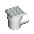 Сливной трап AlcaPlast 150x150/110мм с бок. подвод. металл.