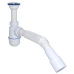 Сифон для умывальника Waterstal 1 1/2″ с гибкой гофрой 40/50