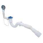 Сифон для ванны Waterstal с переливом 1 1/2″ с гибкой трубой (А-40089)
