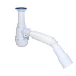 Сифон для мойки Waterstal 1 1/2″ с гофрой 40/50