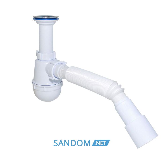 Сифон для мойки Waterstal 1 1/2″ с гофрой 40/50
