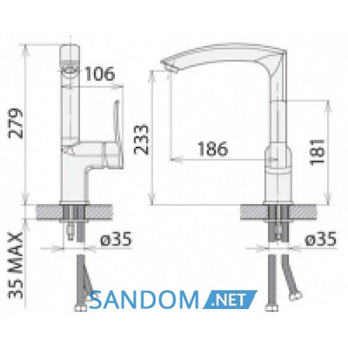 Смеситель для кухни Welle Kate CB56177D   