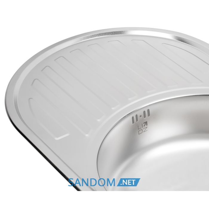 Мойка для кухни Lidz 7750 0,6 мм Satin (LIDZ775006SAT)