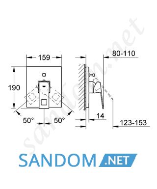 Змішувач для ванни Grohe Eurocube 19896000