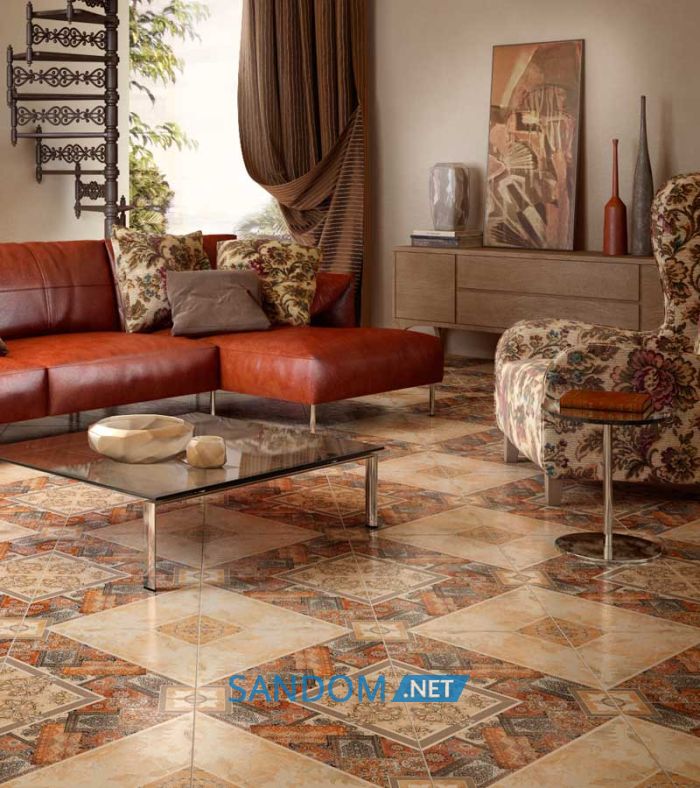 Плитка InterCerama Carpets 43x43 світло-коричнева (підлога)