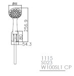 Душевой гарнитур Imprese 1115+S023+W100SL1 СP