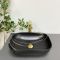 Умивальник накладний VBI RAVENNA BLACK STONE MATT 46x32,5