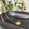 Умивальник накладний VBI RAVENNA BLACK STONE MATT 46x32,5