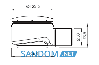 Сифон AquaForm для душового піддону 320-19235