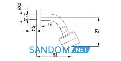 Верхний душ с кронштейном Imprese Krinice VR-15110(S)