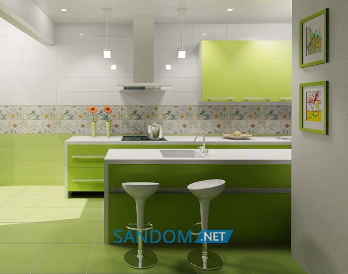 Плитка для пола Атем Ялта GN 40x40 зелёная 