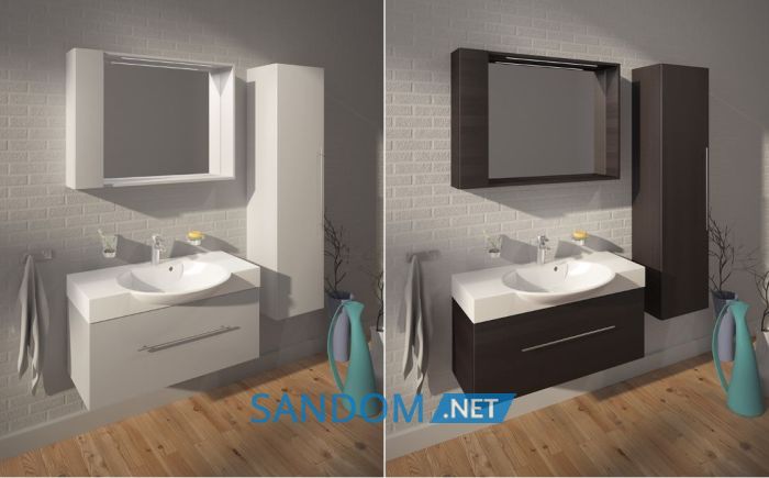 Тумба з умивальником Fancy Marble Sumatra 980 (ШН-980)