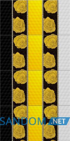 Плитка Атем Соте BK 20x50 чёрная (стена) 