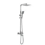 Душевая система Lidz Kubis 1030 Nickel со смесителем с изливом