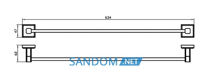 Держатель для полотенец Аква Родос Леонардо 9912