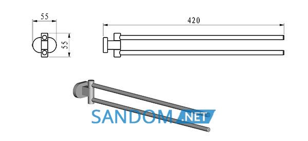 Держатель для полотенец Ravak Chrome CR 340.00
