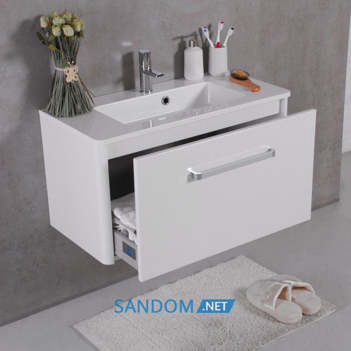 Тумба Fancy Marble Bali с умывальником Annabelle 80