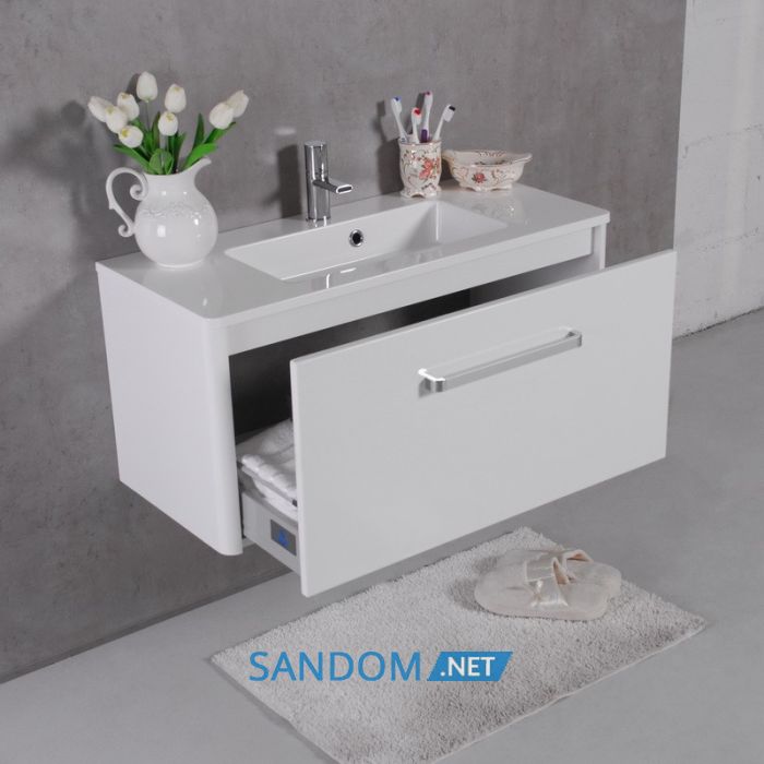 Тумба Fancy Marble Bali с умывальником Annabelle 90