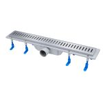 Трап Qtap Dry FA304-600 линейный с нержавеющей решеткой 600х73