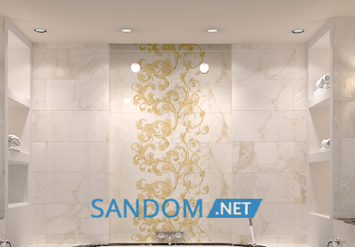 Декор для стін Golden Tile Saint Laurent Decor 3 White 30х60