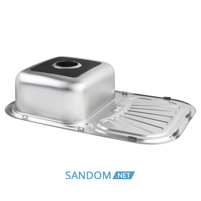 Мойка для кухни Lidz 7549 0,8 мм Satin (LIDZ7549SAT8)
