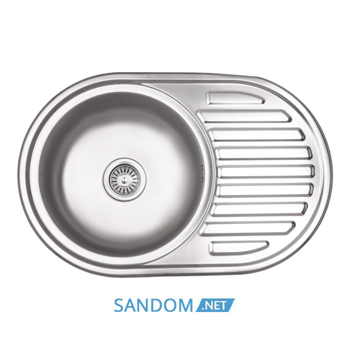 Мийка для кухні Lidz 7750 0,8 мм Micro Decor (LIDZ7750MDEC)
