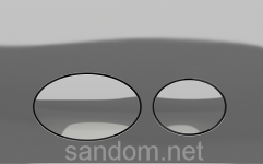 Кнопка Koller Pool Round Chrome