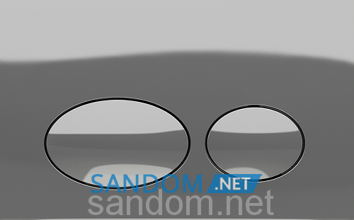 Кнопка Koller Pool Round Chrome