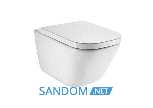 Инсталляция Geberit Duofix с унитазом Roca Gap Clean Rim и крышкой slow-closing  