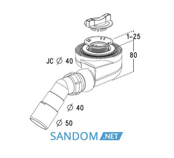 Сифон для душевого поддона Radaway 5SL1