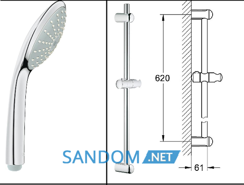 Душевая стойка Grohe Euphoria Mono 27266001