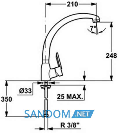Смеситель для кухни Teka MF-2 Forum H (MN)