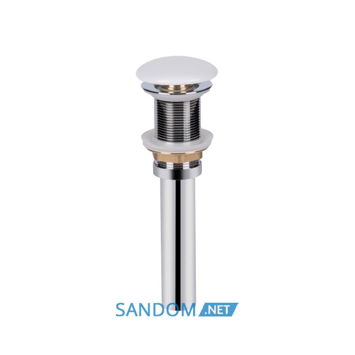 Накладная раковина Qtap Scorpio 55х40 з донним клапаном QT14112243W