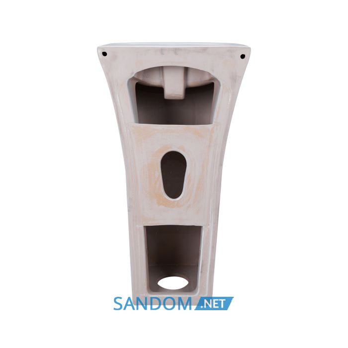 Раковина підлогова моноблок Qtap Crow 45x43,5x82,5 з донним клапаном QT0511G315W