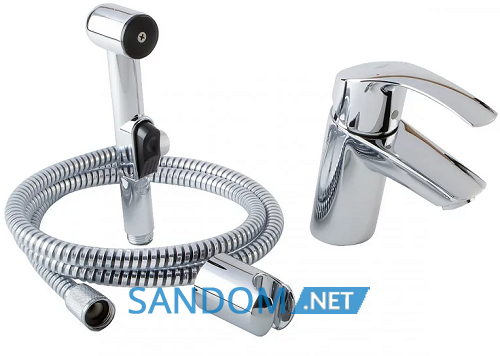 Змішувач для умивальника Grohe Eurosmart 23124002 з гігієнічним душем