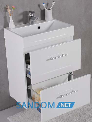 Тумба Fancy Marble Crete з умивальником UM-550