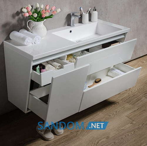 Тумба Fancy Marble Cyprus с умывальником Peggy 125