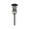 Накладна раковина Qtap Tern 50х35 Matt black с донным клапаном QT1711A055MB