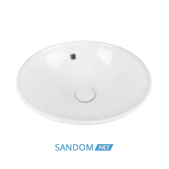 Накладна раковина Qtap Robin 38х38 с донным клапаном QT1311L408W
