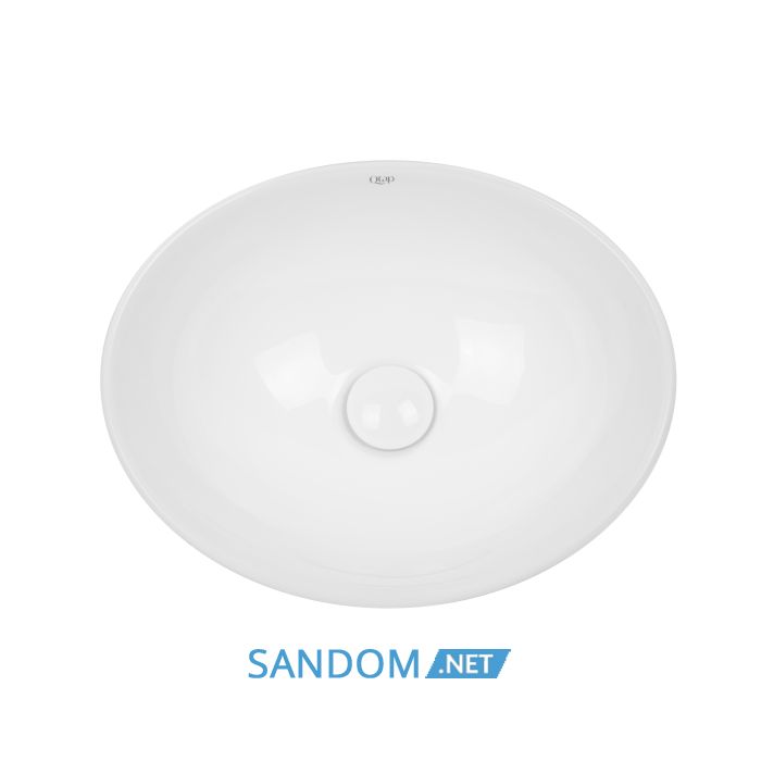 Накладна раковина Qtap Dove 41x33,5 з донним клапаном QT06113078W