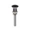 Накладна раковина Qtap Dove 41x33,5 Matt black с донным клапаном QT063078MBMB